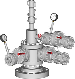 Small Size Wellhead Equipment for Installation of the Oil Well Pump  